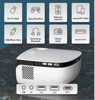 Mini proyector WiMiUS S25 Bluetooth WiFi, Nuevo