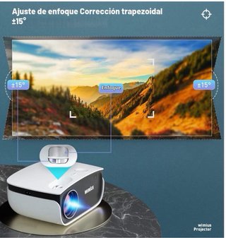 Mini proyector WiMiUS S25 Bluetooth WiFi, Nuevo