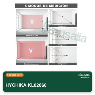 HYCHIKA medidor láser telemetro 60m recargable