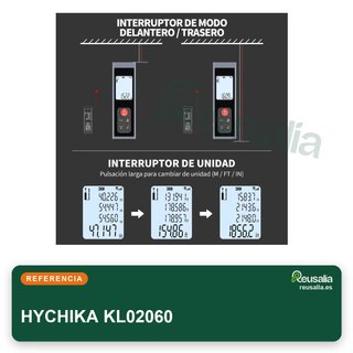 HYCHIKA medidor láser telemetro 60m recargable
