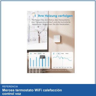 Meross termostato WiFi calefacción control voz