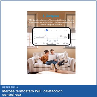 Meross termostato WiFi calefacción control voz