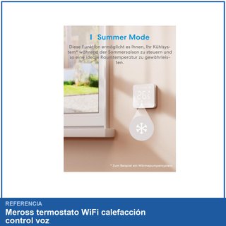 Meross termostato WiFi calefacción control voz