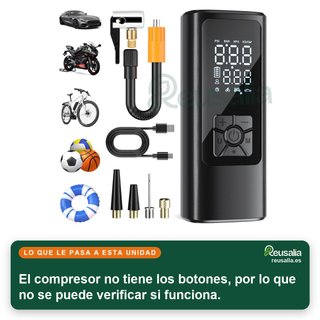 - HOVVIDA compresor portátil inflador ruedas