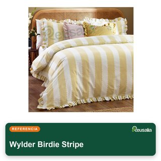 Wylder Birdie Stripe funda nórdica reversible