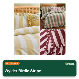 Wylder Birdie Stripe funda nórdica reversible