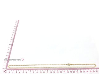 cadena oro 18k 26cm
