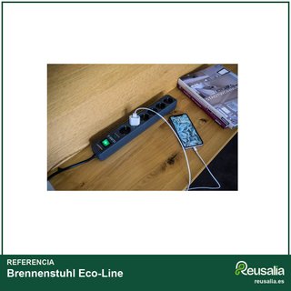 Brennenstuhl Eco-Line regleta 6 enchufes