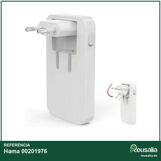 Hama cargador rápido 65W USB-C/A blanco