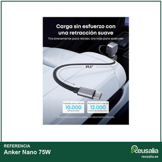 Anker Cargador Coche USB-C 75W compacto