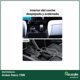 Anker Cargador Coche USB-C 75W compacto