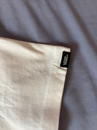 Camiseta Vans Blanca Logo Negro