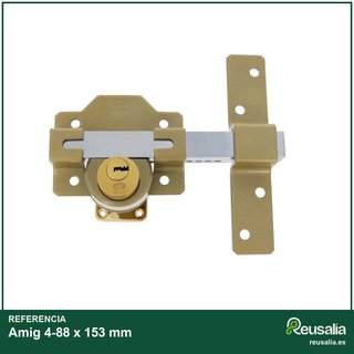 Amig 4-88 x 153 mm cerrojo seguridad acero puertas