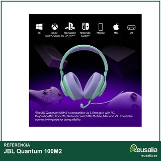 JBL Quantum 100M2 auriculares gaming cable