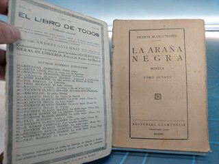 La Araña Negra _ Blasco Ibáñez. Editorial Cosmopolis, 1929 - 1930