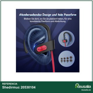 Auriculares Bluetooth deportivos IPX7 16h