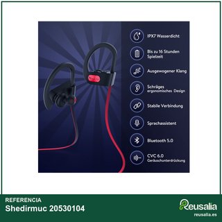 Auriculares Bluetooth deportivos IPX7 16h