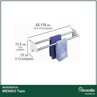 WENKO secador radiador Twin extensible aluminio