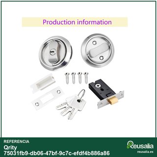 Qrity cerradura empotrable puerta corredera