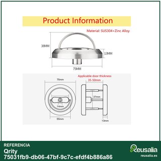 Qrity cerradura empotrable puerta corredera