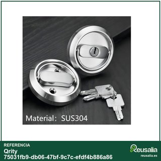 Qrity cerradura empotrable puerta corredera