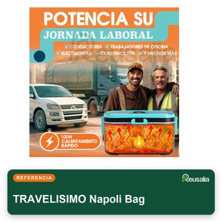TRAVELISIMO fiambrera eléctrica 1,8L acero