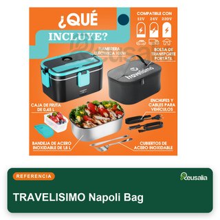 TRAVELISIMO fiambrera eléctrica 1,8L acero