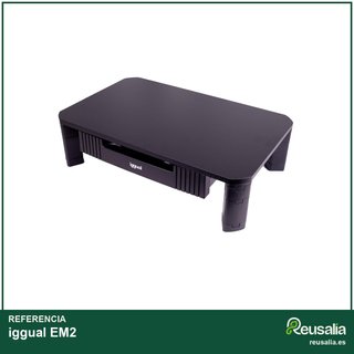 iggual elevador monitor con cajones ajustable