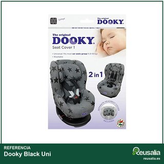 Dooky Black Uni funda asiento infantil negro