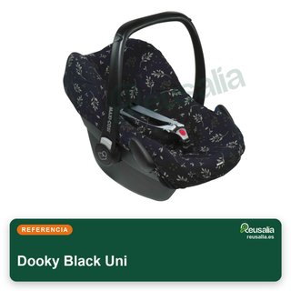 Dooky Black Uni funda asiento infantil negro