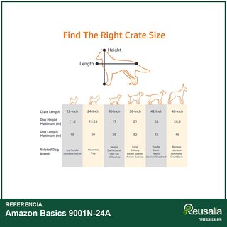 Amazon Basics jaula perro plegable 61x46x51 cm