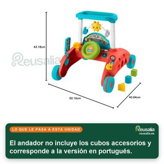 - Fisher-Price HJP46 andador bebé luces sonidos