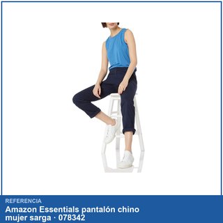 Amazon Essentials pantalón chino mujer sarga