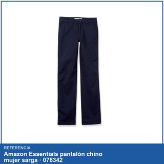 Amazon Essentials pantalón chino mujer sarga