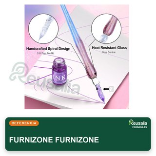 Juego bolígrafos cristal tinta colores