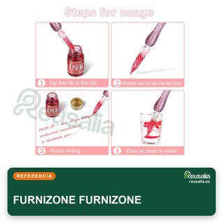 Juego bolígrafos cristal tinta colores