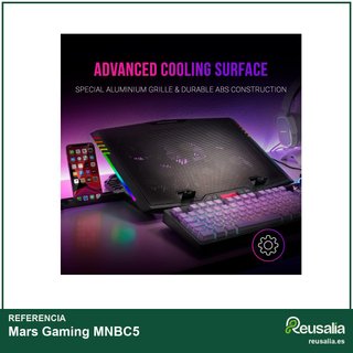 Mars Gaming MNBC5 base refrigeradora portátil ARGB