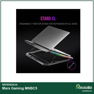 Mars Gaming MNBC5 base refrigeradora portátil ARGB