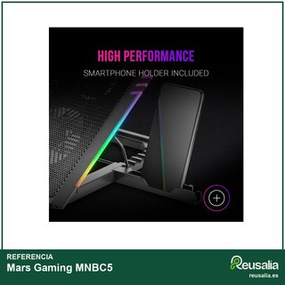 Mars Gaming MNBC5 base refrigeradora portátil ARGB