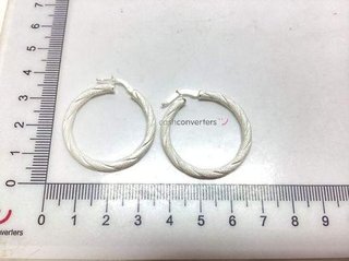 argollas plata 925mm