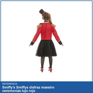 Smiffys disfraz maestro ceremonias lujo rojo