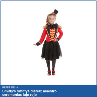 Smiffys disfraz maestro ceremonias lujo rojo