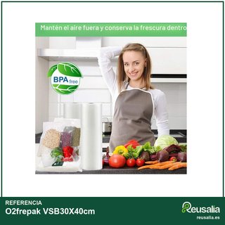 O2frepak 100 bolsas sellado vacío 30x40cm