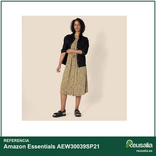 Amazon Essentials vestido midi mujer bolsillos