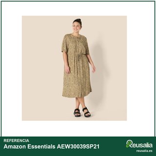 Amazon Essentials vestido midi mujer bolsillos