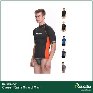 Cressi Rash Guard camiseta manga corta hombre