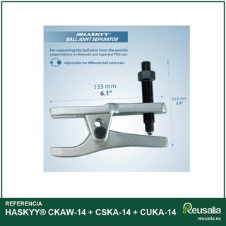 Juego herramientas desmontaje rótulas HASKYY®