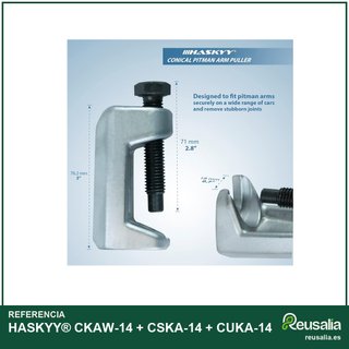 Juego herramientas desmontaje rótulas HASKYY®