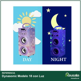 Dynasonic Modelo 18 con Luz karaoke portátil niños