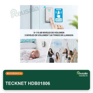 TECKNET Timbre inalámbrico enchufable impermeable